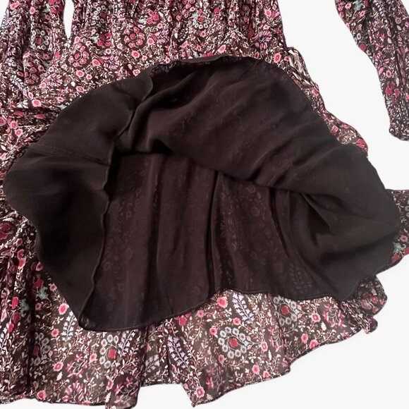 Isabel Marant Étoile Noanne Floral Mini Dress Brown FR 34 NWT - Picture 14 of 16